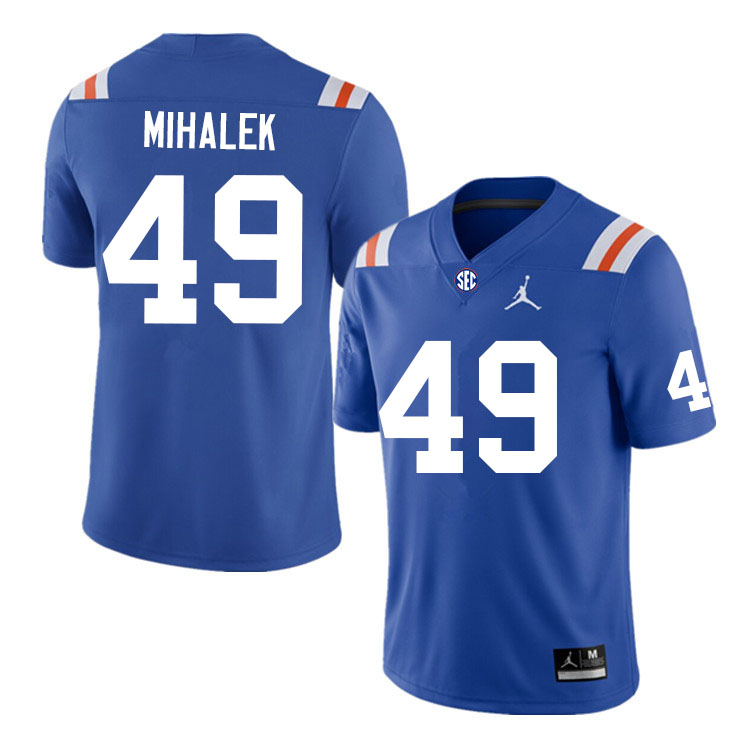 Men #49 Adam Mihalek Florida Gators College Football Jerseys Sale-Throwback